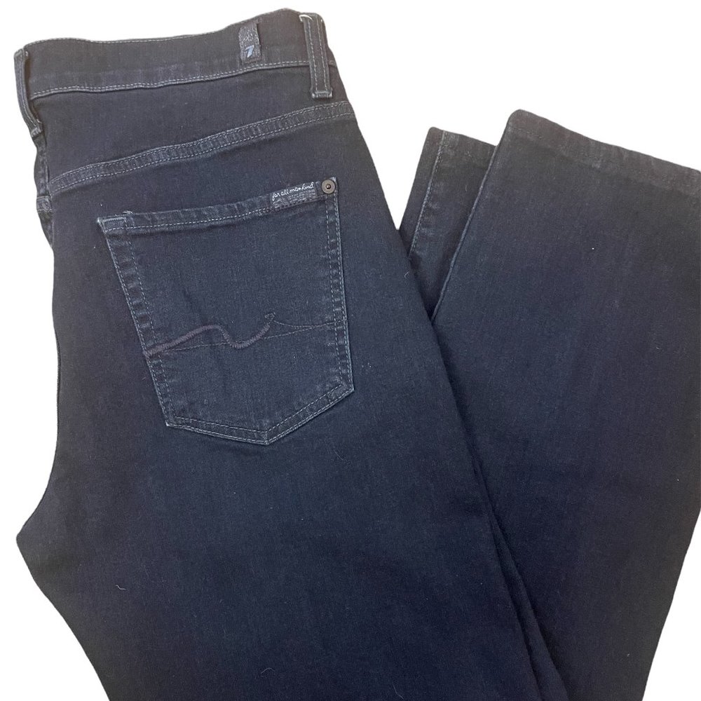 Mens 7 For All Mankind Blue Jeans 34W x 30L Bootcut